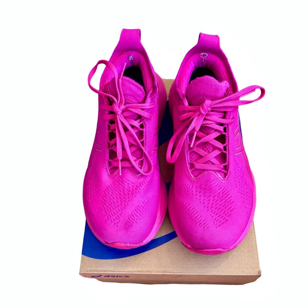 Asics Gel Nimbus 25 in Pink Rave/Pure Silver, Size 8.5 - Picture 5 of 11